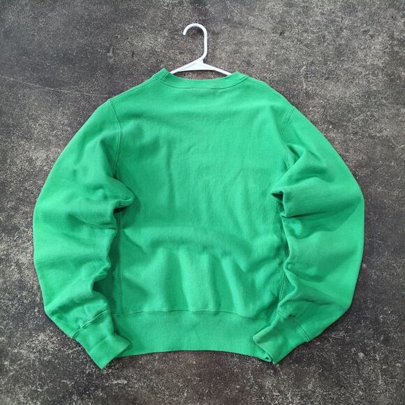 Champion Reverse Weave Sweatshirt Mens XS Green Sweater Pullover Retro Crewneck - Picture 3 of 8